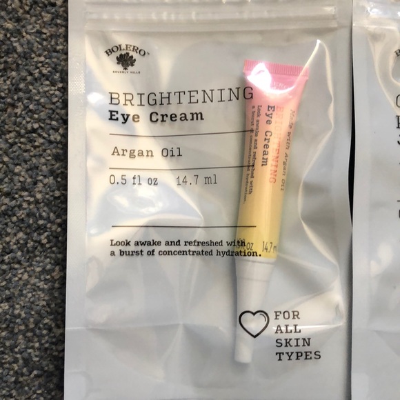 bolero brightening eye cream argan oil